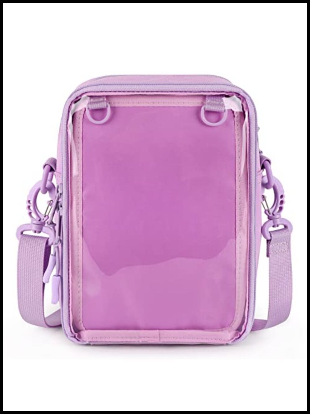 PVC Ita Bag Crossbody Pin Display Bag with Insert